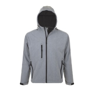 Chaqueta polar softshell para hombre con capucha personalizada